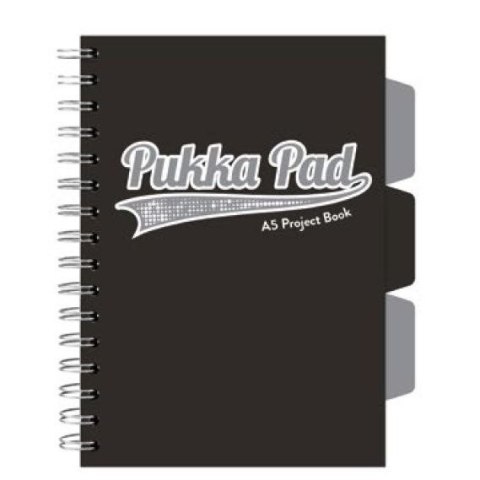 Kołozeszyt (kołonotatnik) 5032608030993 A5 80g krata Pukka (3099 (BK0)