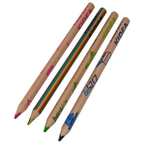 Kredki ołówkowe Jumbo 12 kol. Kidea (KTJE12KA)