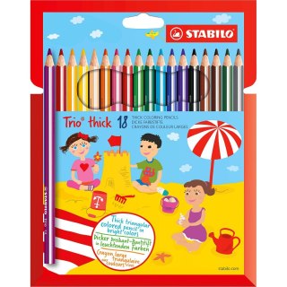 Kredki ołówkowe Trio thick 18 kol. Stabilo (203/18-01)