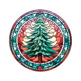 Naklejki świąteczne elektrostatyczna - witraż Arpex (NR5791)