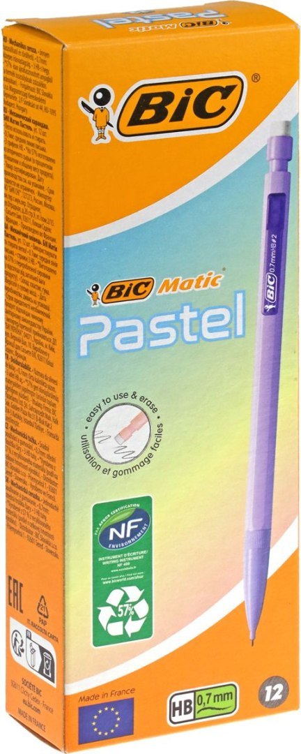 Ołówek automatyczny BIC MATIC PASTEL 0,7 0,7mm Bic (511060)