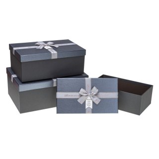 Pudełko na prezent Rozette (PUG-23216-PR set 3 pcs)