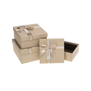 Pudełko na prezent Rozette (PUG-25266-KW peach set 3 pcs)