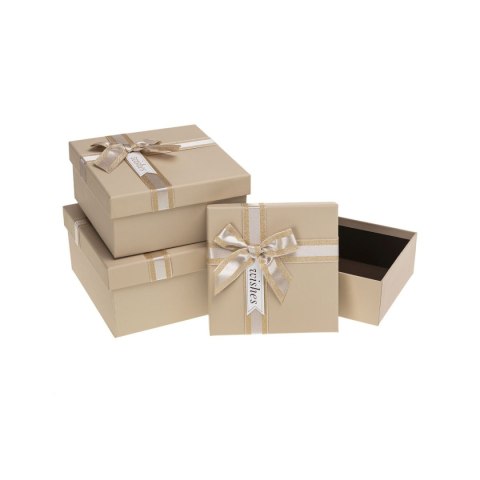 Pudełko na prezent Rozette (PUG-25266-KW peach set 3 pcs)