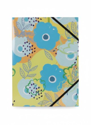 Teczka kartonowa na gumkę PASTELOWE KWIATY A4 mix Tetis (BT601-C3(96))