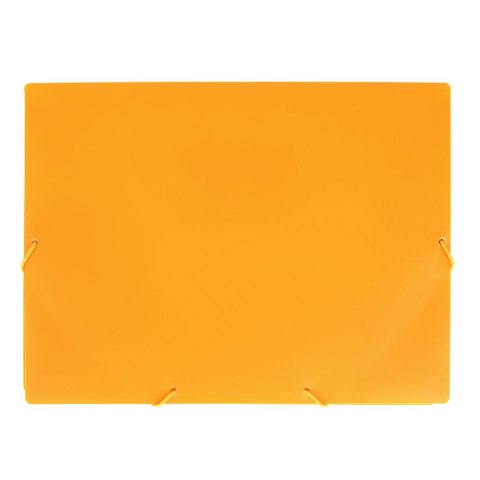 Teczka plastikowa na gumkę z gumką Neon pomarańczowa A4 pomarańczowy Strigo (SF095)