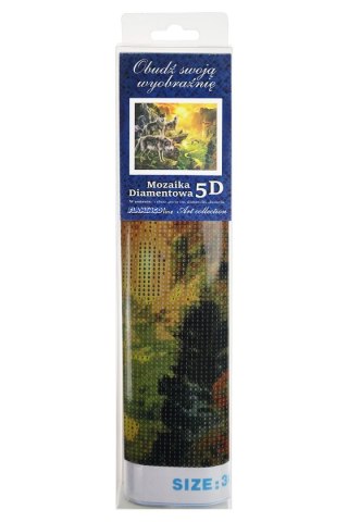 Zestaw kreatywny Diamentowa mozaika 30x40cm Wilki 2 Flamingo Line (TQ3387-04)