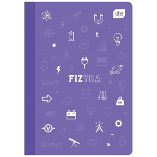 Zeszyt tematyczny fizyka A5 60k. 70g krata Interdruk