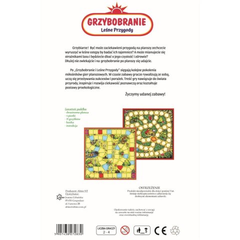 Gra planszowa GRZUBOBRANIE LEŚNIE PRZYGODY grzybobranie Abino