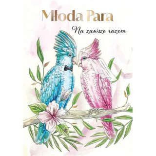 Kartka składana Karnet A5 ślub papużki A5 Henry (5905701483051)