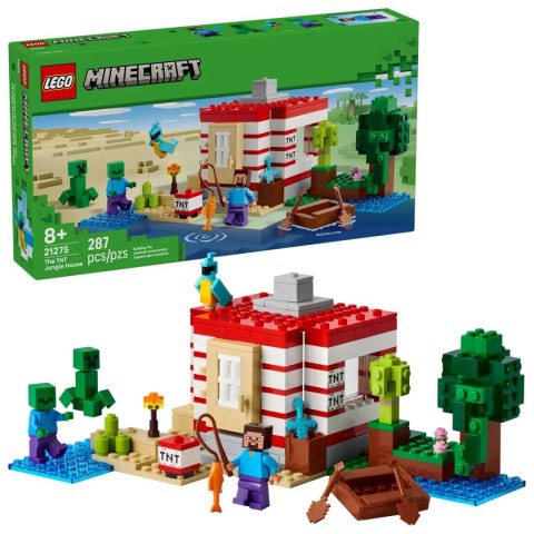 Klocki konstrukcyjne Minecraft Dom TNT w dżungli Lego (21275)