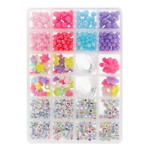 Koraliki dla dziewczynki zestaw do nawlekania Mega Creative (531420)