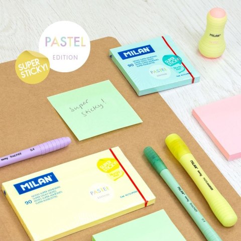 Notes samoprzylepny (karteczki) żółty 90k [mm:] 126x76 Milan (41721P090)