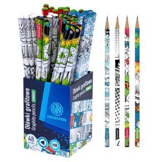Ołówek ASTRAPEN COMICS grafitowy HB trójkątny HB Astra (2060230034)