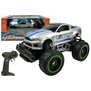 Samochód Zdalnie Sterowane R/C 6.5 km/h Wysokie Koła Srebrne Lean (6662)