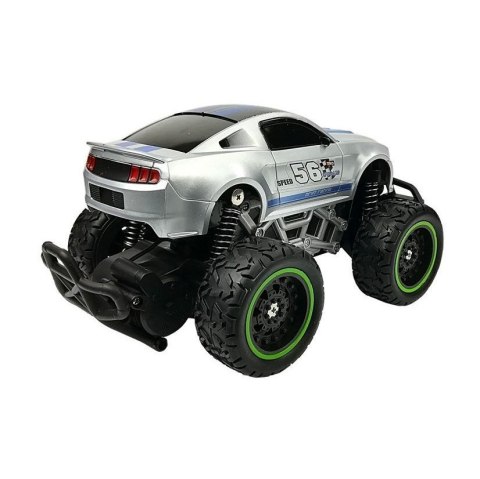 Samochód Zdalnie Sterowane R/C 6.5 km/h Wysokie Koła Srebrne Lean (6662)