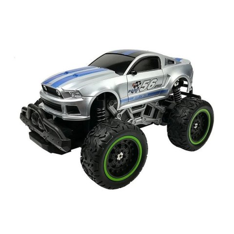 Samochód Zdalnie Sterowane R/C 6.5 km/h Wysokie Koła Srebrne Lean (6662)