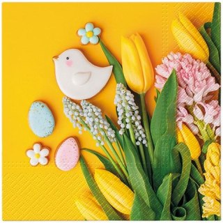 Serwetki Lunch Sweet Spring mix nadruk bibuła [mm:] 330x330 Paw (SDL146100)