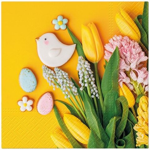 Serwetki Lunch Sweet Spring mix nadruk bibuła [mm:] 330x330 Paw (SDL146100)