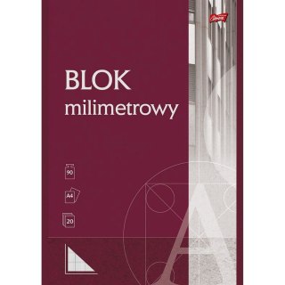 Blok milimetrowy A4 20k St.Majewski