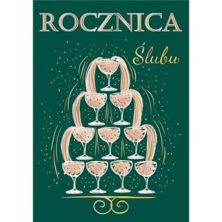 Kartka składana Karnet A5 ROCZNICA ŚLUBU fONTANNA A5 Henry (5905701483723)