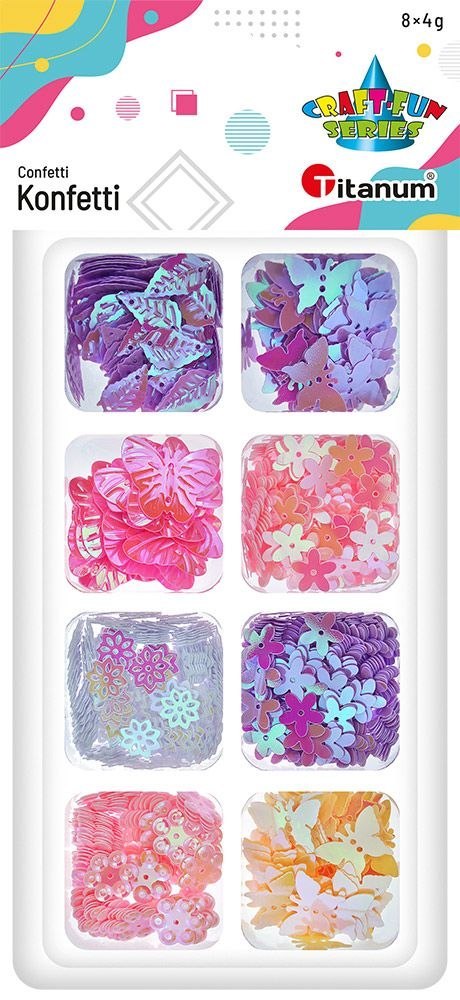 Konfetti Craft-Fun Series zestaw 6 wzorów Titanum (2324048)