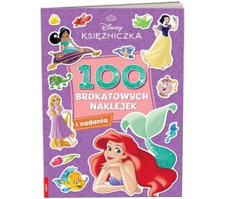 Książka dla dzieci Disney Księżniczka. 100 brokatowych naklejek Ameet (NB 9108)