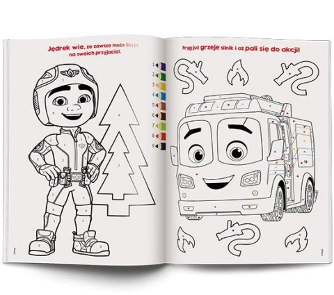 Książka dla dzieci Disney. Straż Ekipa. Kolorowanka według kodu Ameet (KKO 9104)