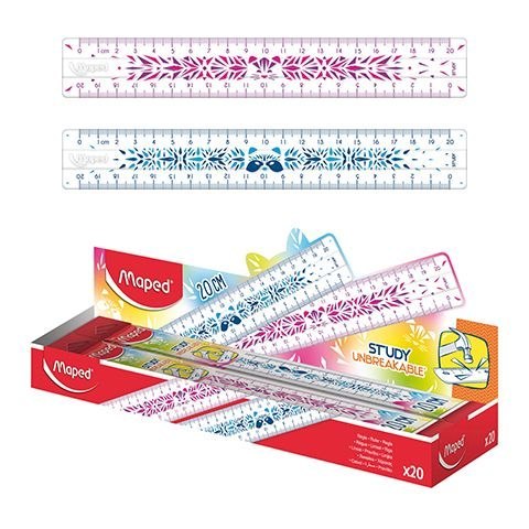 Linijka STUDY NIEŁAMLIWA 20cm Maped (245401)