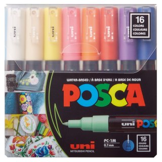Marker specjalistyczny PC-1M 16 sztuk 5906340928415 wkład mix 3-19mm okrągła końcówka Posca (194521)