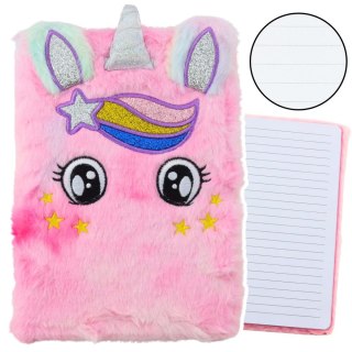 Notes (notatnik) pluszowy, jednorożec A5 80k. linia [mm:] 210x150 Lean (21034)