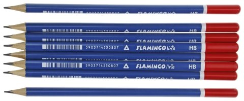 Ołówek w kartonowym pudełku HB Flamingo Line