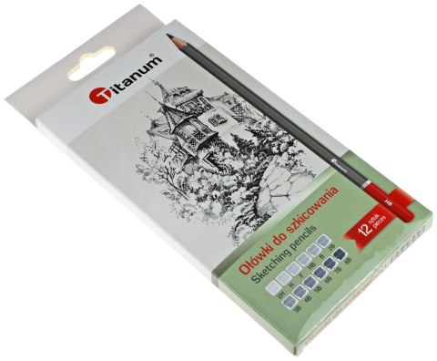 Ołówek w kartonowym pudełku (różne) Titanum