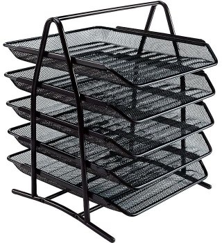 Pojemnik z szufladami czarny 5 szuflad [mm:] 350x300x390 Grand (GR-071)