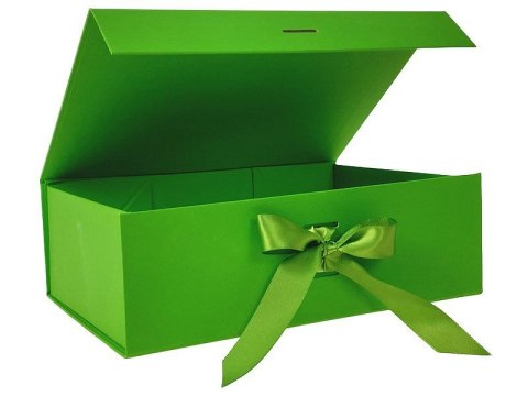 Pudełko na prezent do samodzielnego składania, j. zielone [mm:] 280x200x 90 Adar (617780)