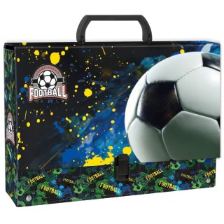 Teczka z szerokim grzbietem na klips Piłka A4 mix Derform (TRGPI20)