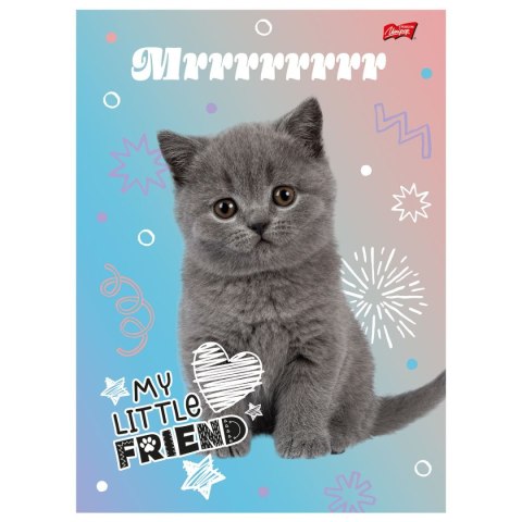Zeszyt MY LITTLE FRIEND A4 32k. 70g krata Unipap