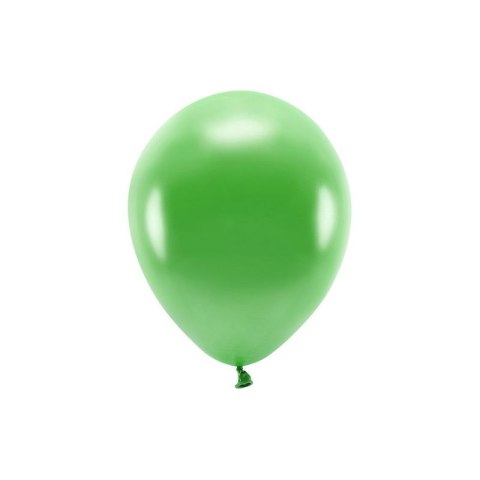 Balon gumowy Metalizowane Eco Balloons zielony 260mm Partydeco (ECO26M-101)