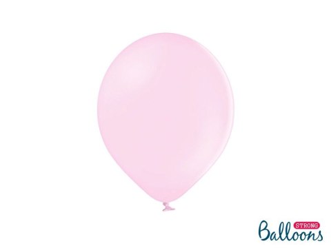 Balon gumowy Pastel Pale Pink 1op/100sztuk pastelowy 100 szt różowy pastelowy 270mm Strong Baloons (SB12P-081B)