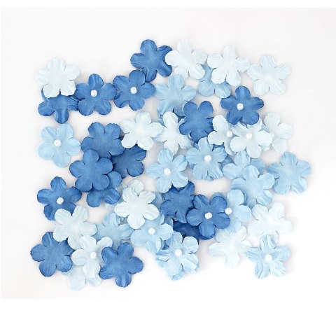 Kwiaty papierowe niezapominajki z perełką mix Galeria Papieru (252034)