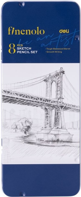 Ołówek FINENOLO KPL 8 SZT (różne) Deli (EC26)