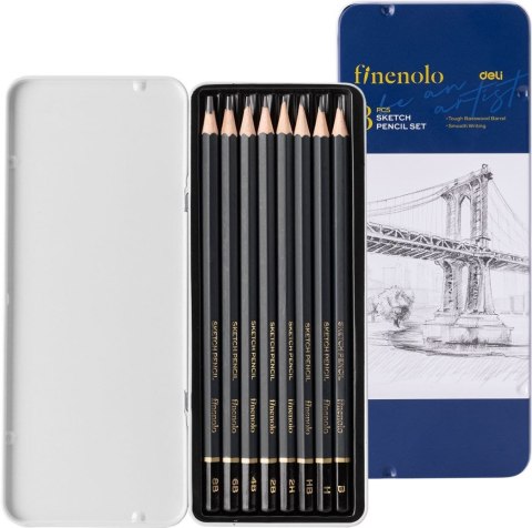 Ołówek FINENOLO KPL 8 SZT (różne) Deli (EC26)