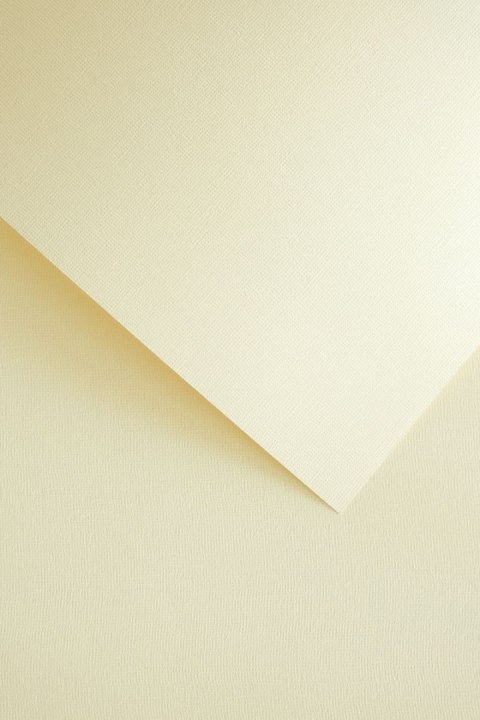 Papier ozdobny (wizytówkowy) len A4 kremowy 220g Galeria Papieru (201832)