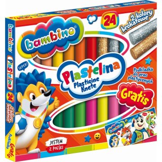 Plastelina 24 kol. standard mix St.Majewski