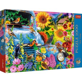 Puzzle Premium Plus Wiejska sielanka: Śpiewające Ptaki 1000 el. Trefl (10848)