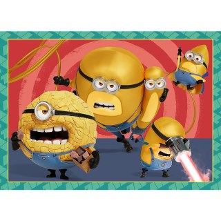Puzzle Zwariowane Minionki 4w1 el. Trefl (34648)