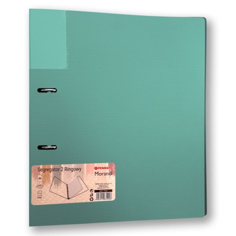 Segregator ringowy A4/2 5906910832906 niebieskozielony A4 35mm niebiesko/zielony Penmate (TT8936)