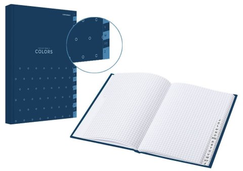 Skorowidz colors niebieski A5 96k. krata Top 2000 (400169234)