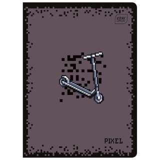 Zeszyt PIXEL A5 16k. 70g krata Interdruk (ZE16KFK)