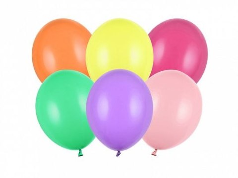 Balon gumowy Strong 10szt. mix 270mm Partydeco (SB12P-000-10)